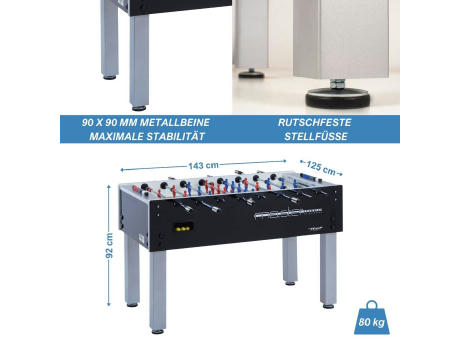 individuell 4c-bedruckter Tischkicker High Premium