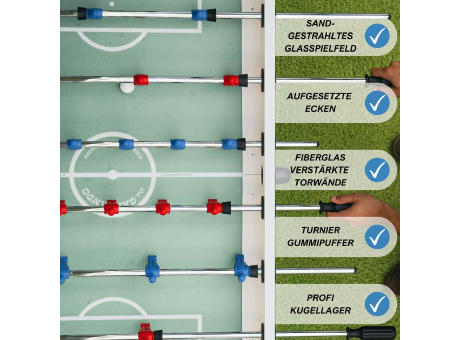 individuell 4c-bedruckter Tischkicker High Premium