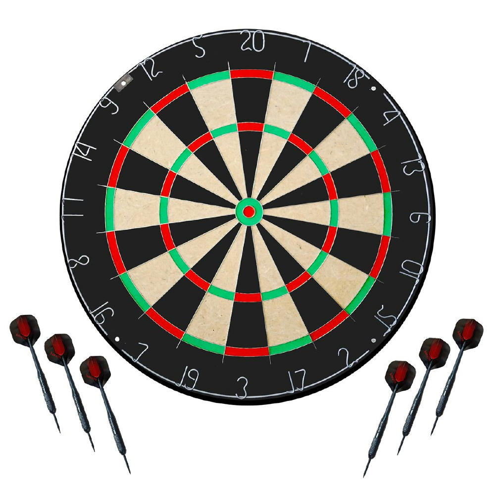 Dart Labor Dartboard BullOut Tournament mit 2 Sets Darts | inkl. 4c Druck