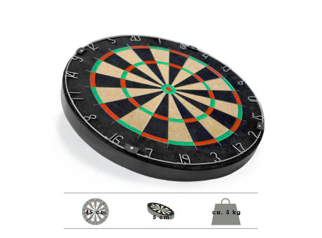 Dart Labor Dartboard BullOut Tournament mit 2 Sets Darts | inkl. 4c Druck