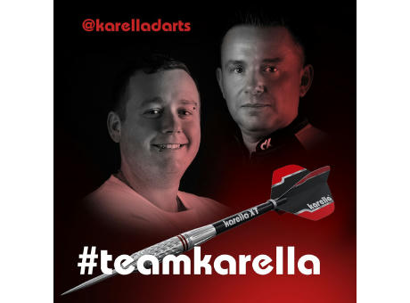 Dart Labor Dartboard BullOut Tournament mit 2 Sets Darts | inkl. 4c Druck