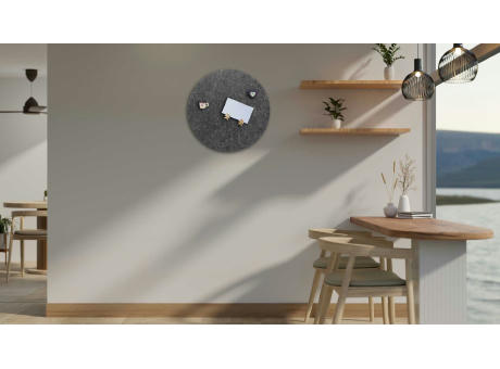 Schallabsorber rund ø 45 x 3 cm anthrazit | Made in Germany