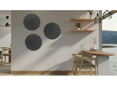 Schallabsorber rund ø 45 x 3 cm anthrazit | Made in Germany