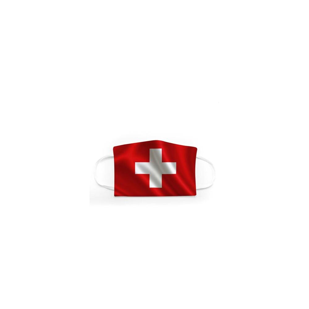 Community Mund - Maske Fahne Schweiz Adult + Kids