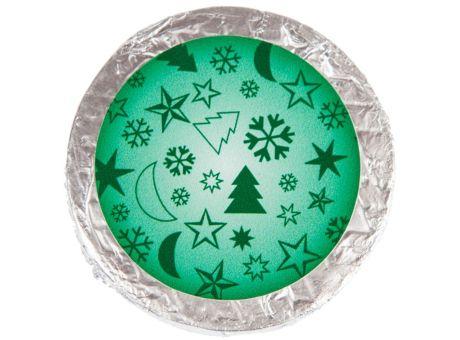 Weihnachtspräsent Glossy grün mit Grußkarte