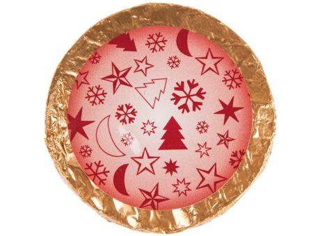 Weihnachtspräsent Glossy rot mit Grußkarte