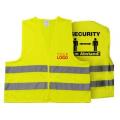 Warnweste Security 2 Meter Abstand - Mit eigenem Logo vorne