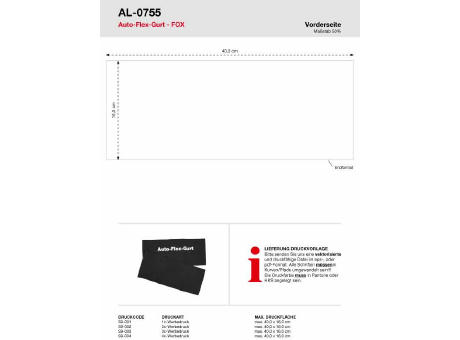 Allflash Auto-Flex-Gurt FOX, neutral