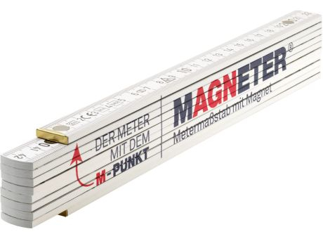 Zollstock, Magnet-Zollstock, Meterstab mit Magnet