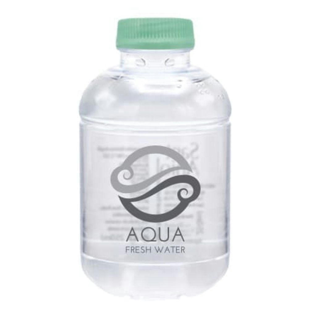 Botella de agua reciclada