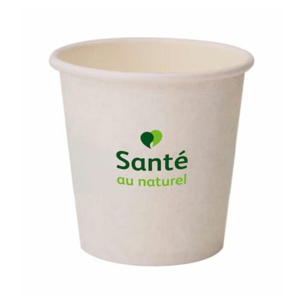 Vaso de cartón ecológico blanco