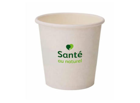 Vaso de cartón ecológico blanco