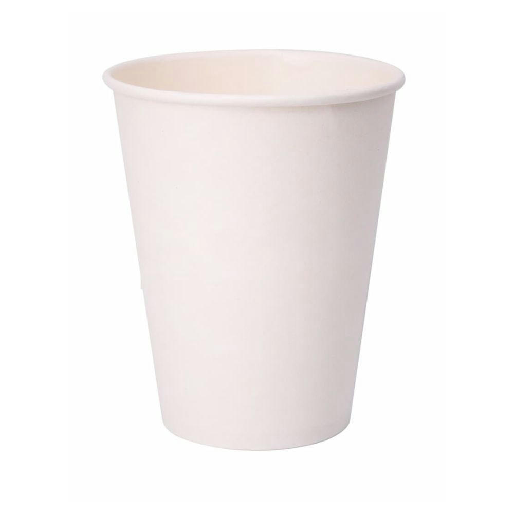 Vaso de cartón ecológico blanco
