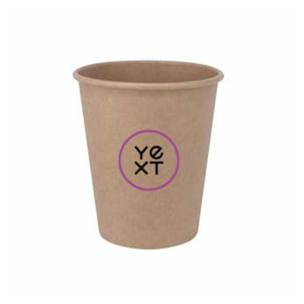 Vaso de carton marron