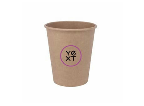 Vaso de carton marron
