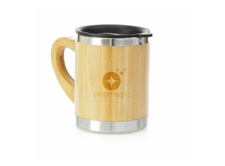 Taza termica con bambu