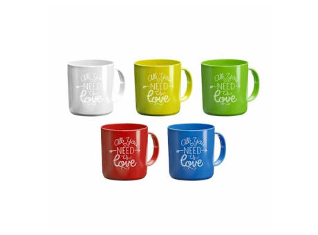 Taza de plastico de colores