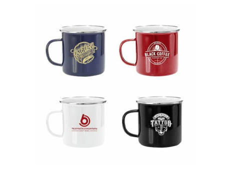 Taza metalica retro
