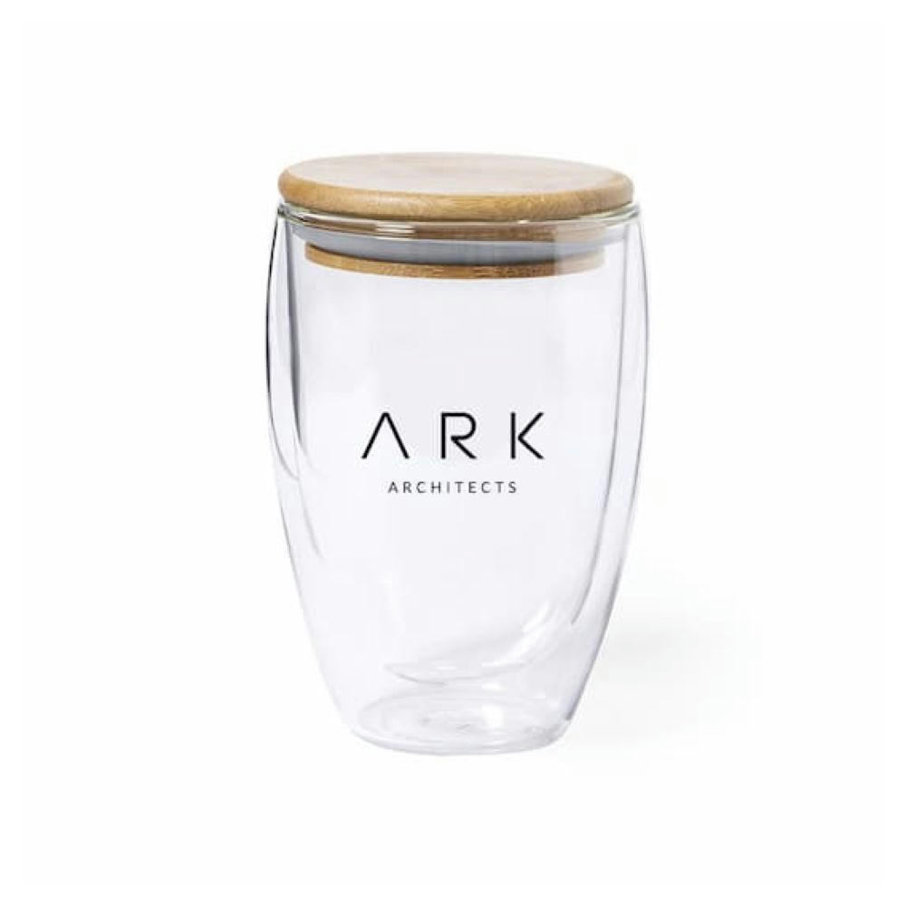 Vaso de cristal doble pared 