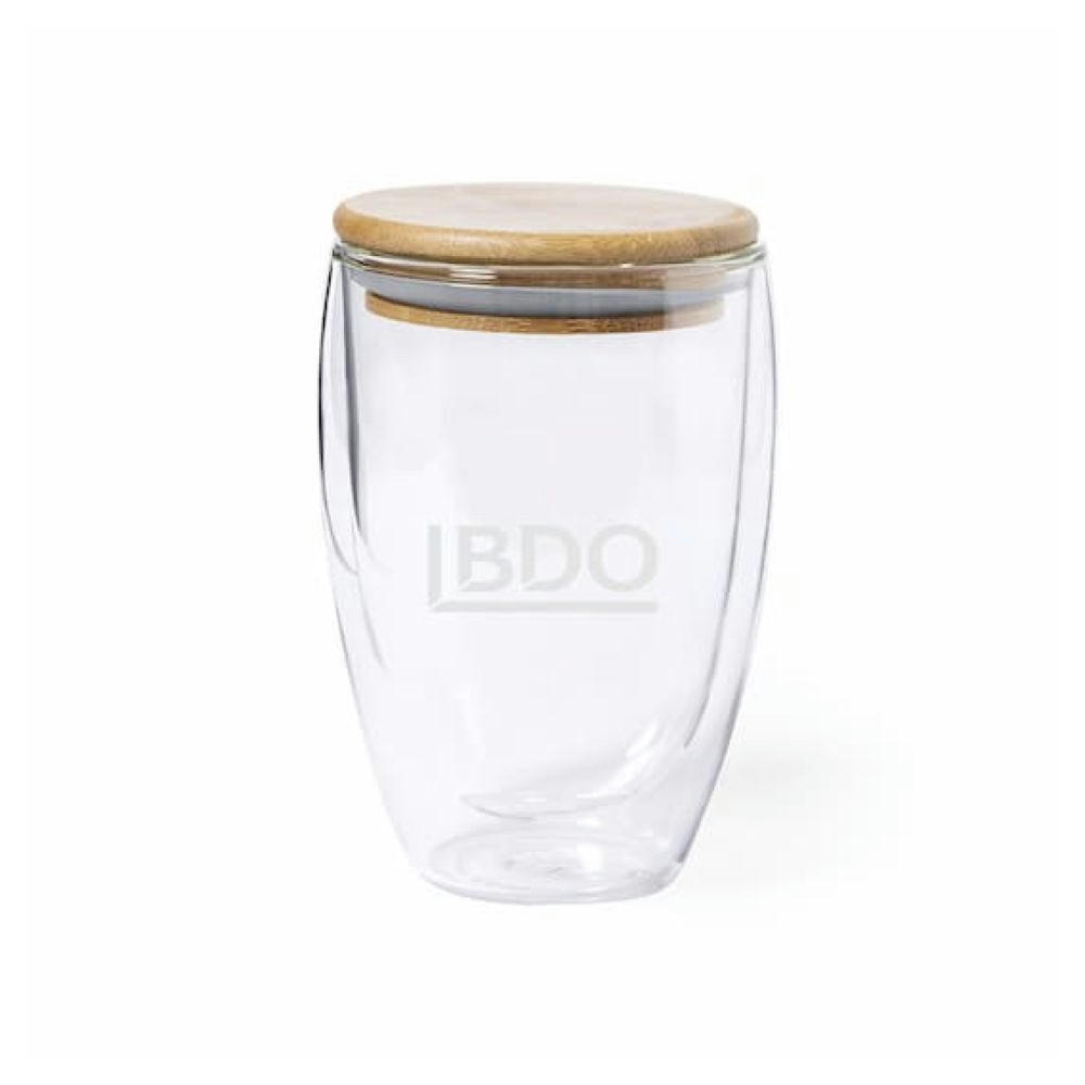 Vaso de cristal doble pared 