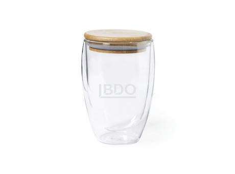 Vaso de cristal doble pared 