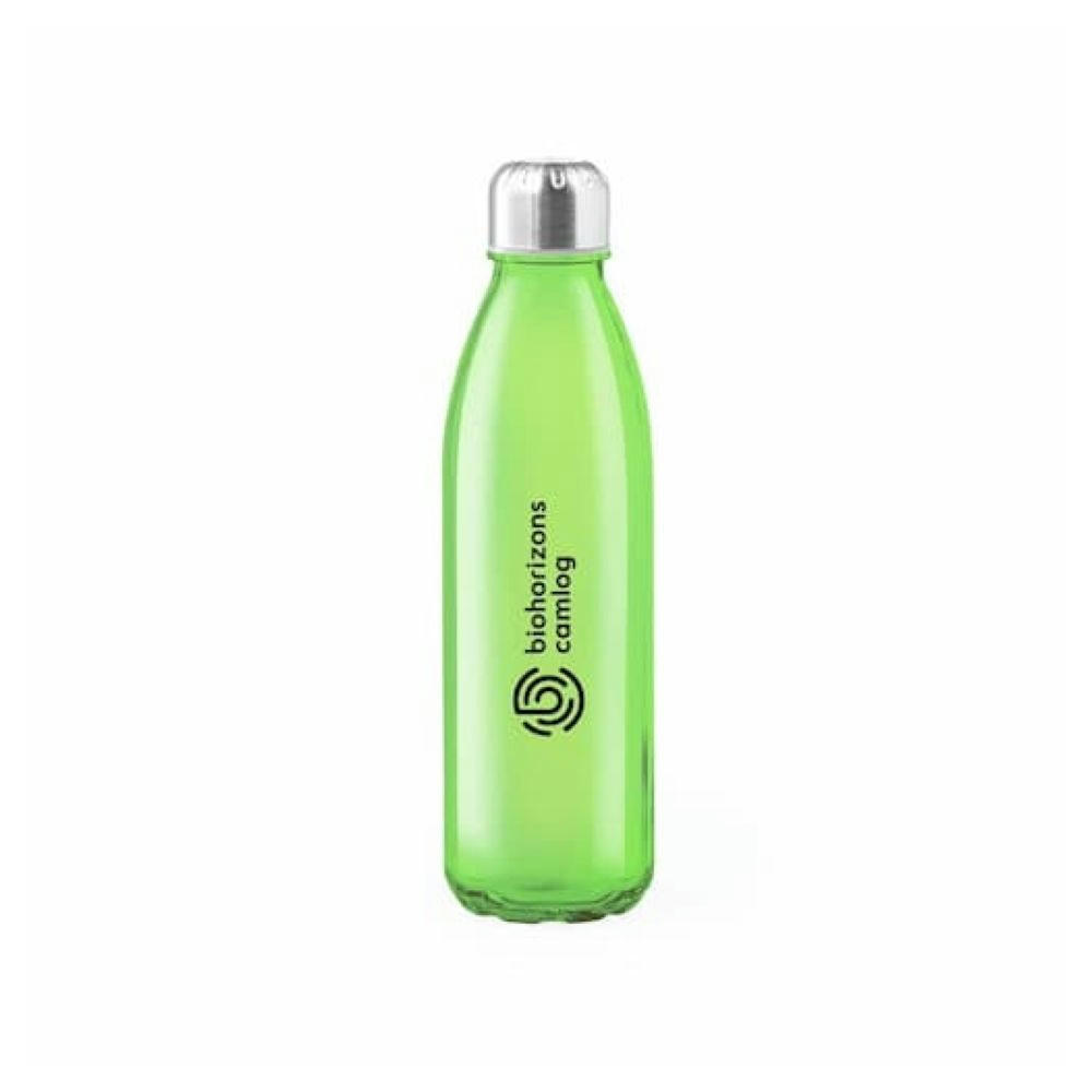 Botella de cristal de colores