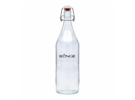 Botella de cristal con tapón mecánico