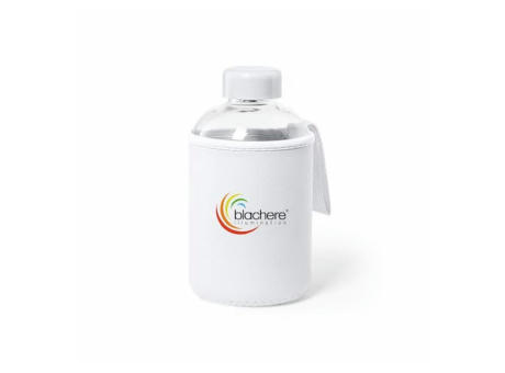 Botella de cristal con funda protectora