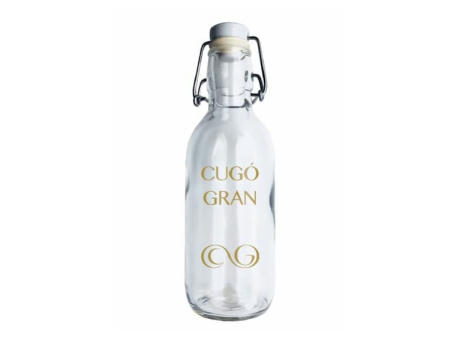 Botella de cristal con tapón mecánico