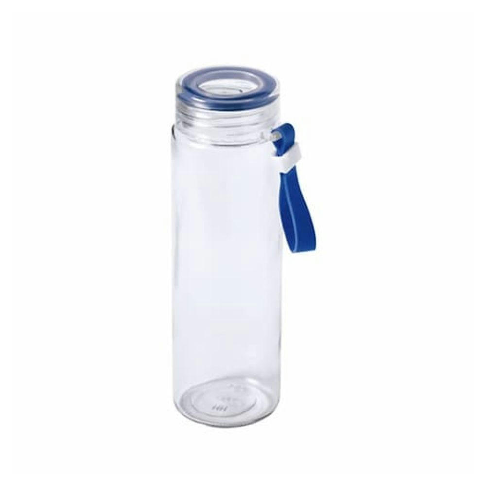 Botella de cristal boca ancha