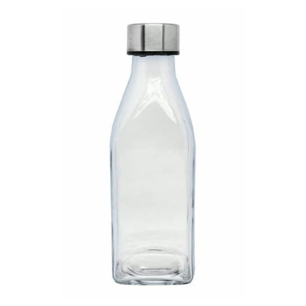 Botella de cristal cuadrada