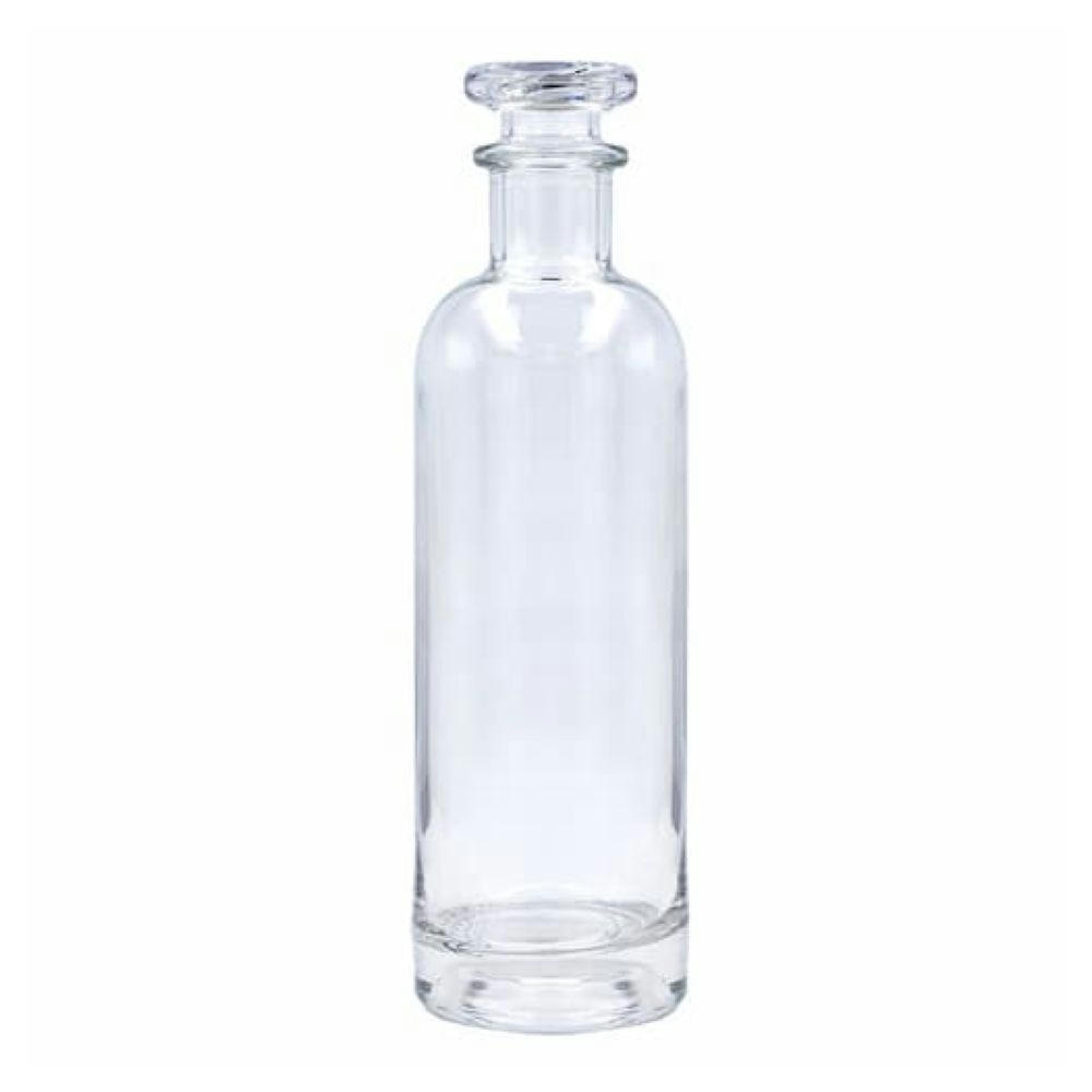 Botella de cristal alta