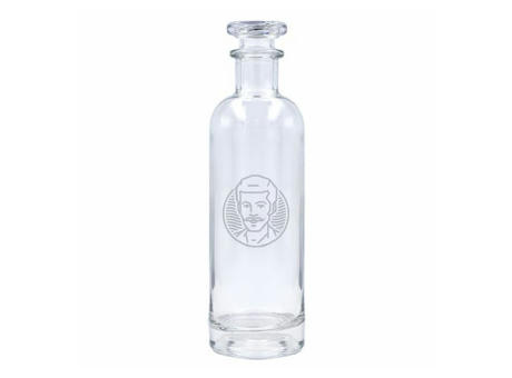 Botella de cristal alta