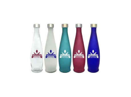 Botella de cristal de colores