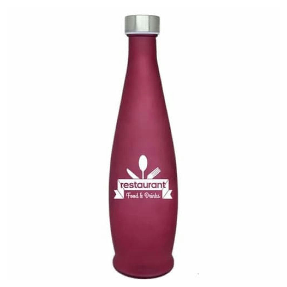 Botella de cristal de colores