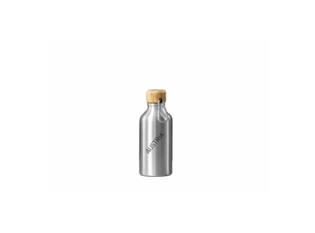 Bidon metalico tapon bambu