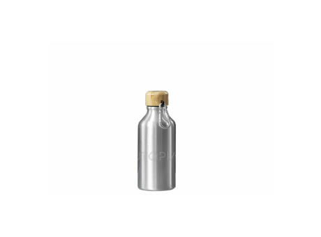 Bidon metalico tapon bambu