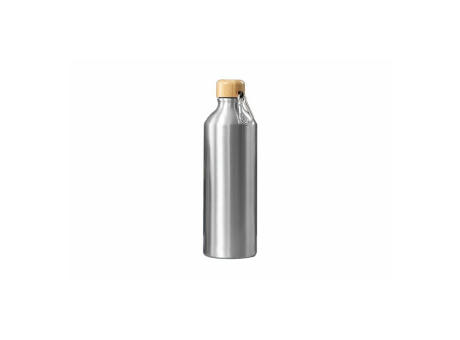 Bidon metalico tapon bambu