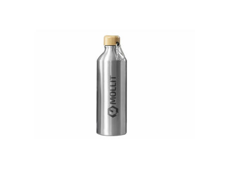 Bidon metalico tapon bambu