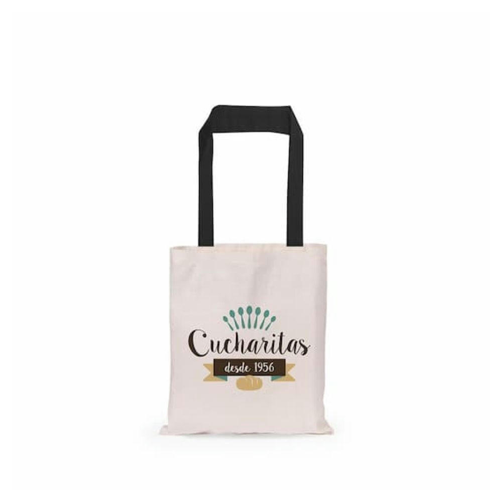 Bolsa de algodón con asa de colores