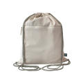 Fairtrade Baumwollrucksack Toni, Kordelfarbe stone