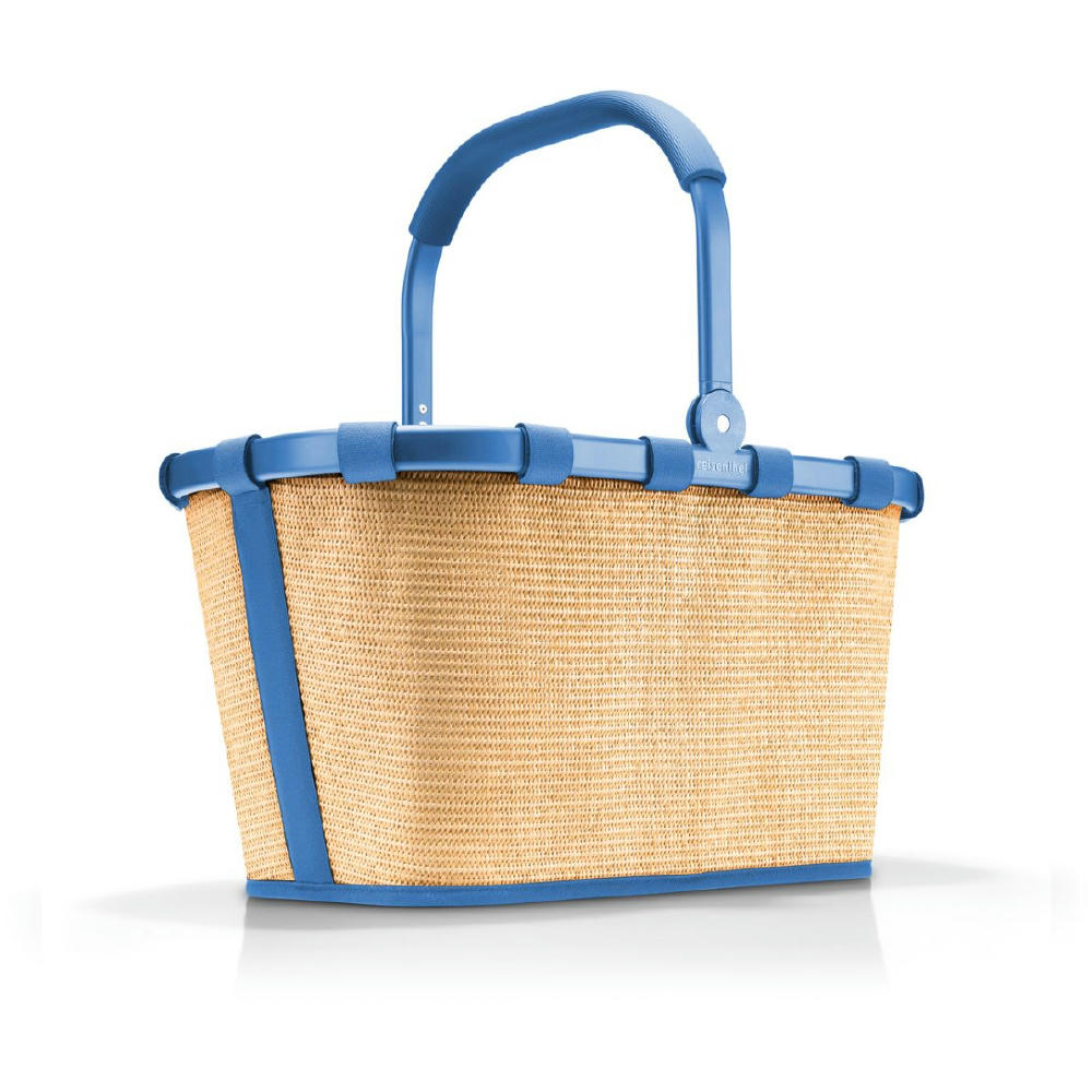 carrybag frame raffia blue