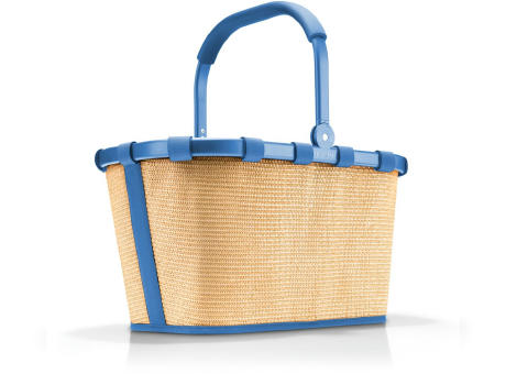 carrybag frame raffia blue