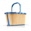 carrybag frame raffia blue