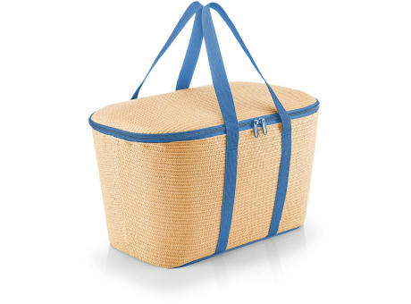 coolerbag raffia blue