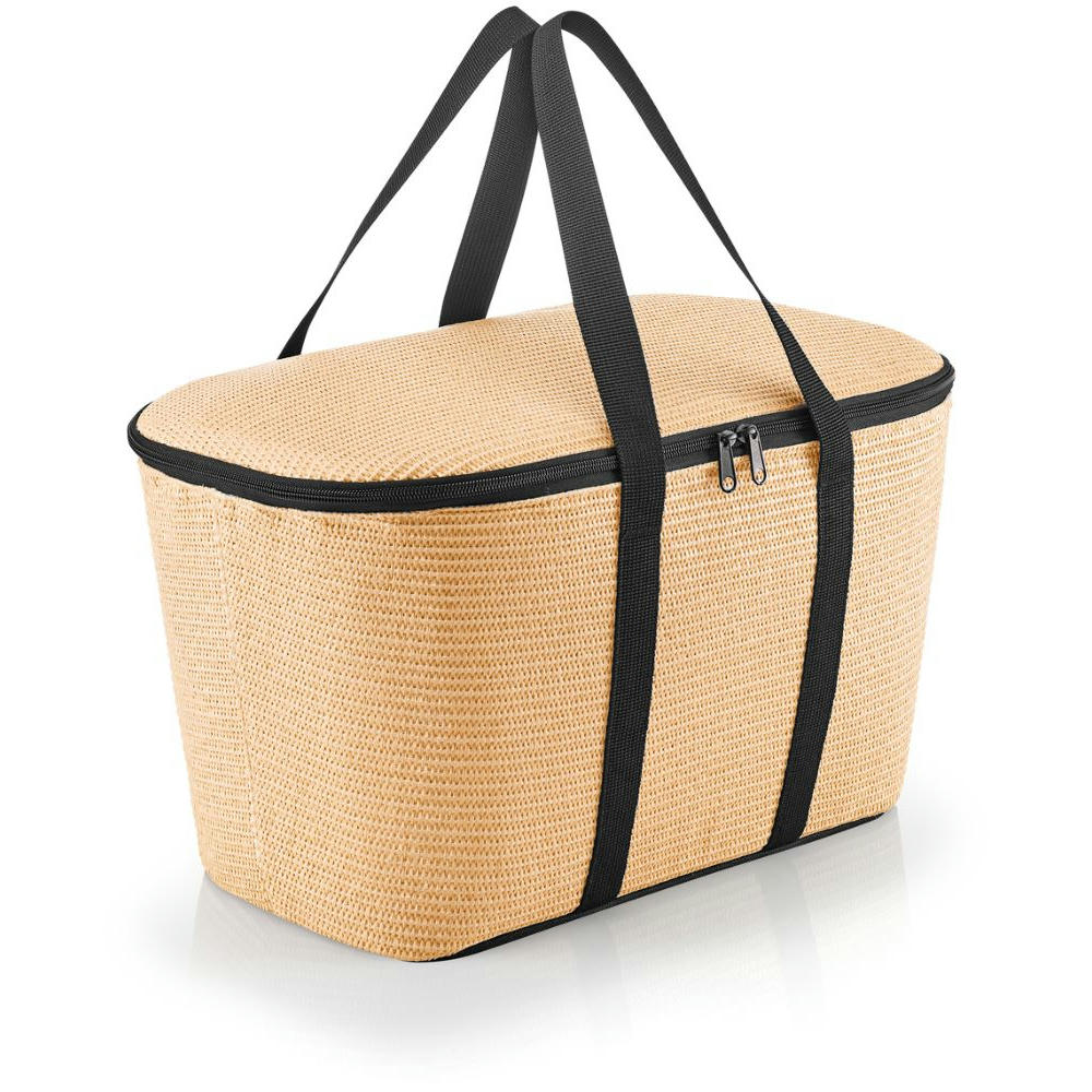 coolerbag raffia black