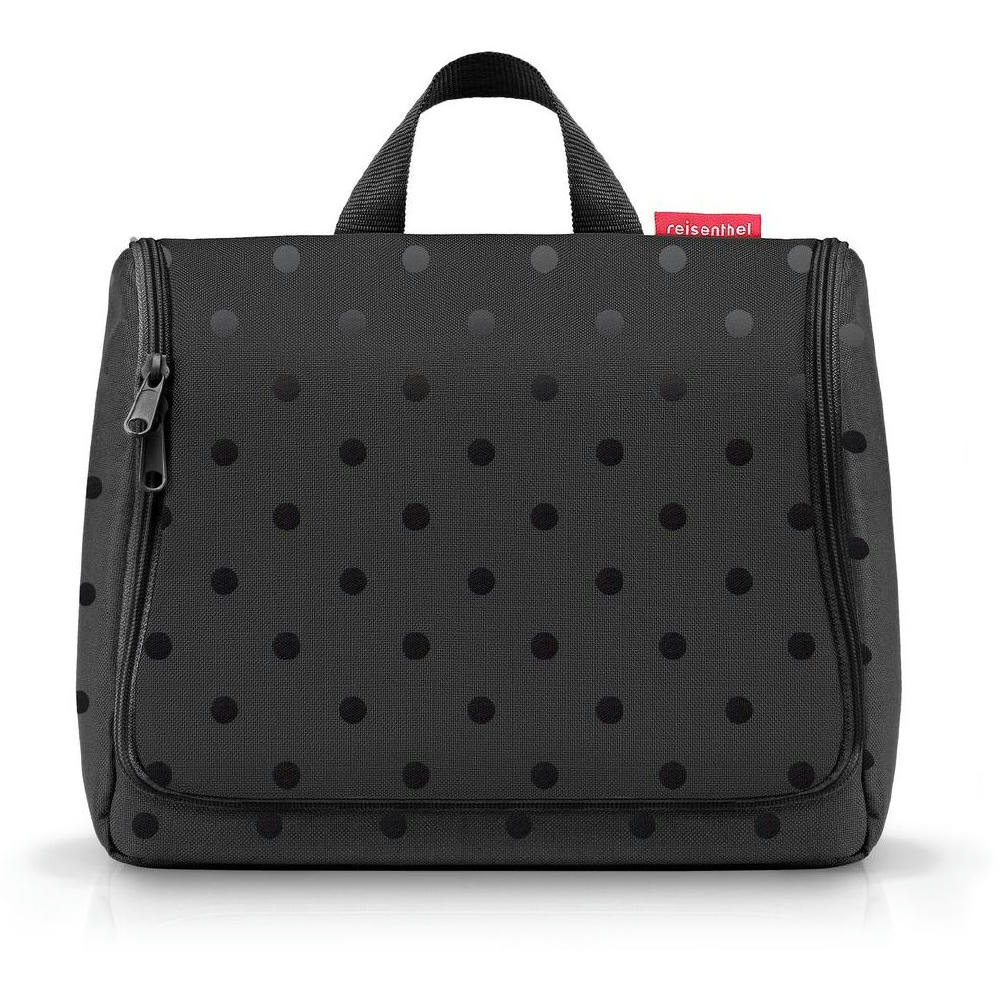 toiletbag XL glossy dots black