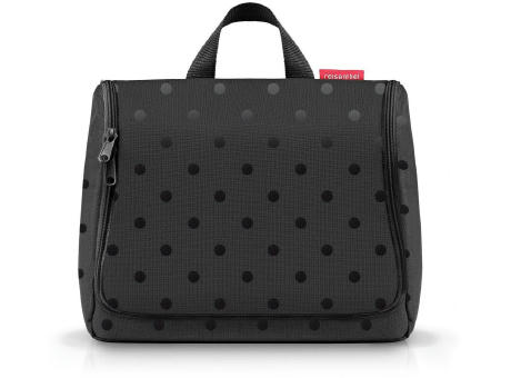 toiletbag XL glossy dots black