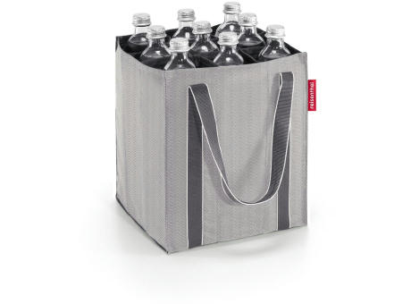 bottlebag herringbone grey