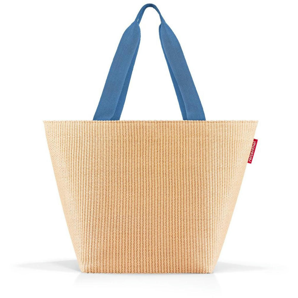 shopper M raffia blue